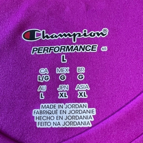 CHAMPION with logo  t shirt size L  bust  36"  Perfect Condition - Picture 6 of 6
